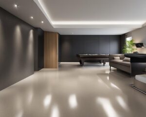 Modern Homes: Epoxy Floor Basement Options